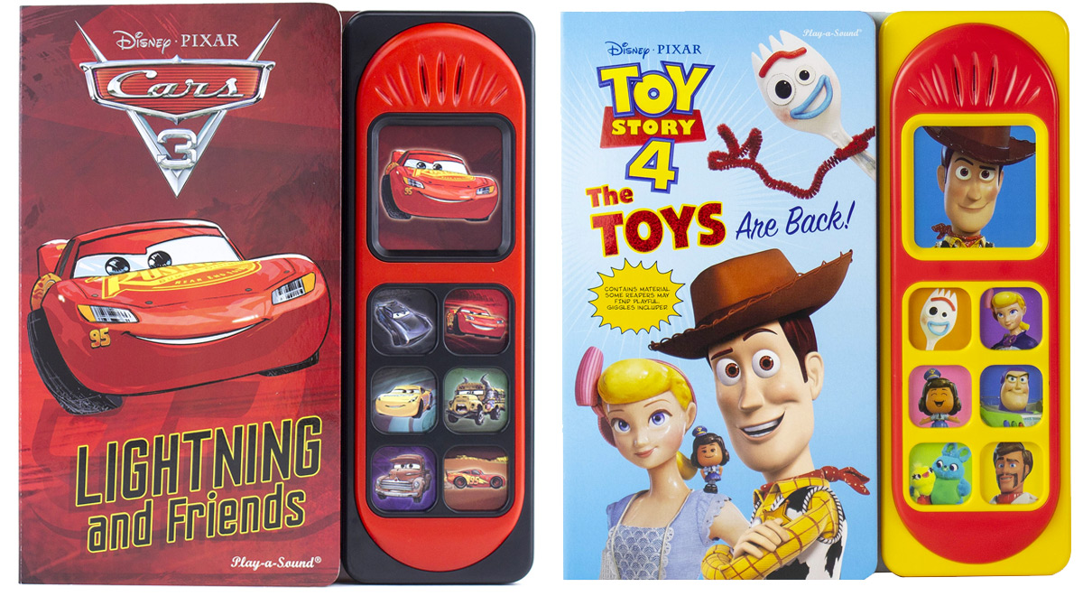 disney cars 3 and toy story 4 sound books