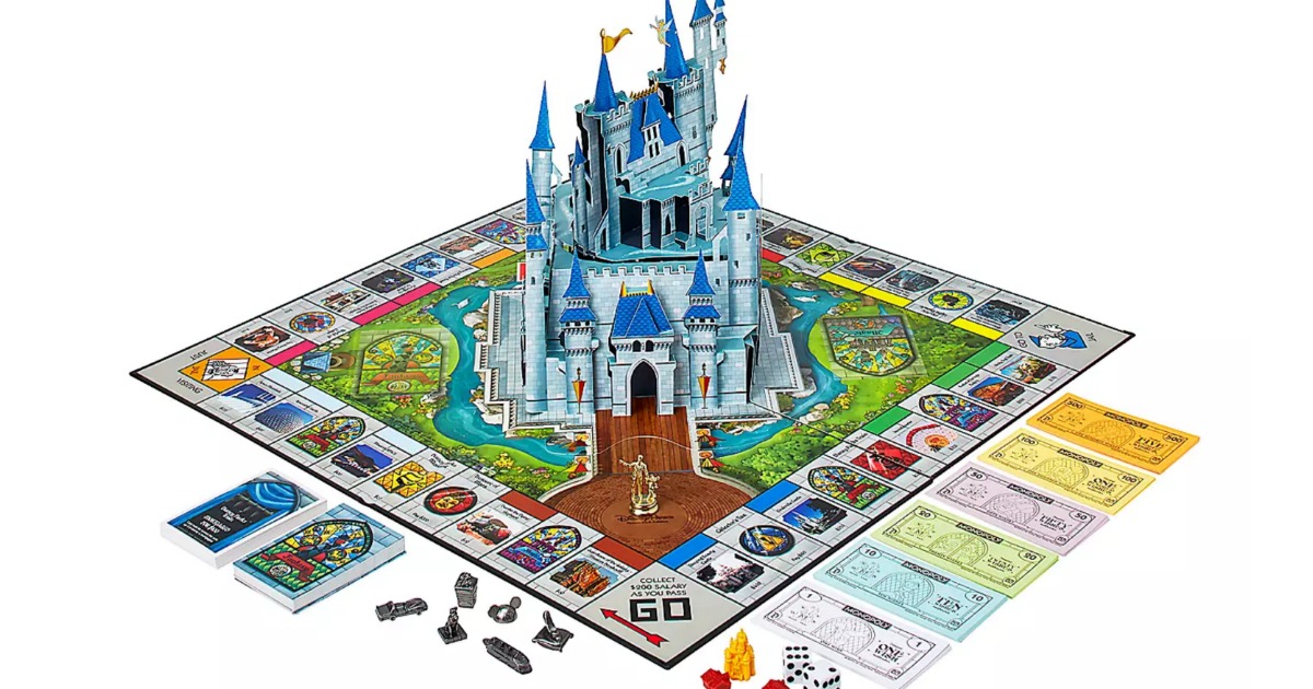 New Monopoly Disney Theme Park Edition III 3 Pop Up Castle Sealed Figment Game 