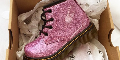 RARE 30% Off Select Doc Martens | Junior Glitter Lace Up Boots Only $36 – LOWEST PRICE!