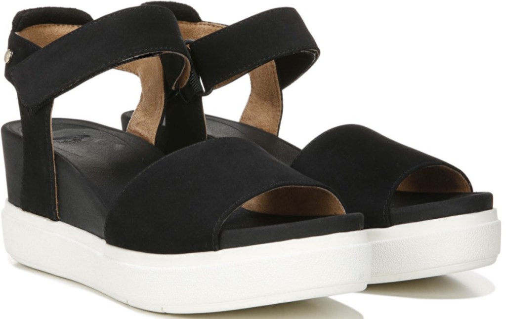 Dr. scholl's women's black strappy platform sandals