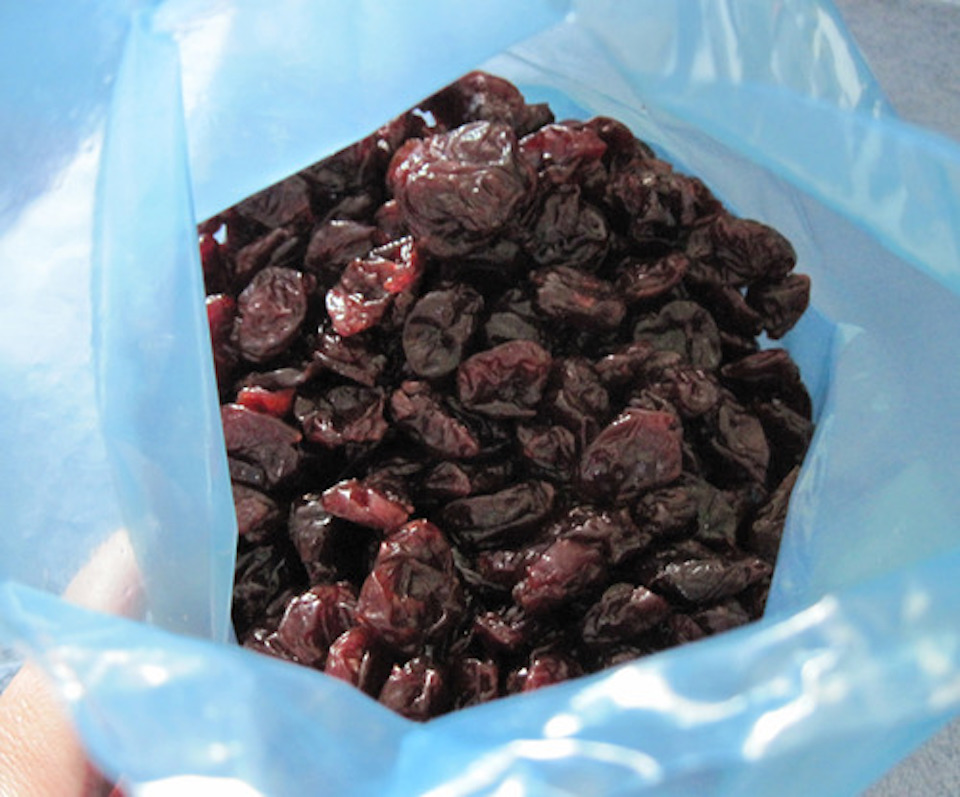 bag of dried fruit