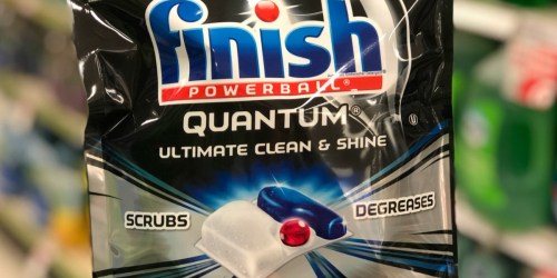 Finish Quantum Dishwasher Tabs 58-Count Only $9.67 on Amazon (Just 17¢ Per Load)