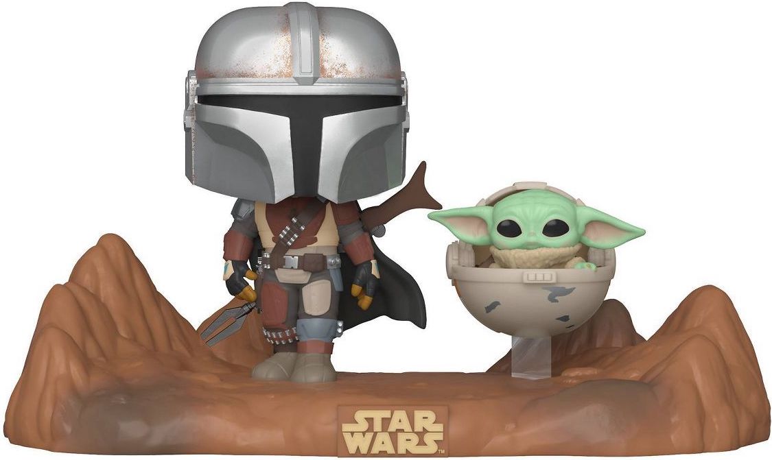 Funko pop set with The Mandalorian and The child