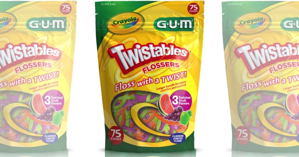 GUM Crayola Twistables Flossers bags