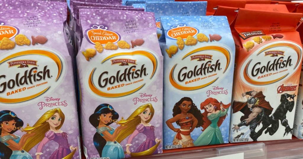 Goldfish with Princess and Avengers designs