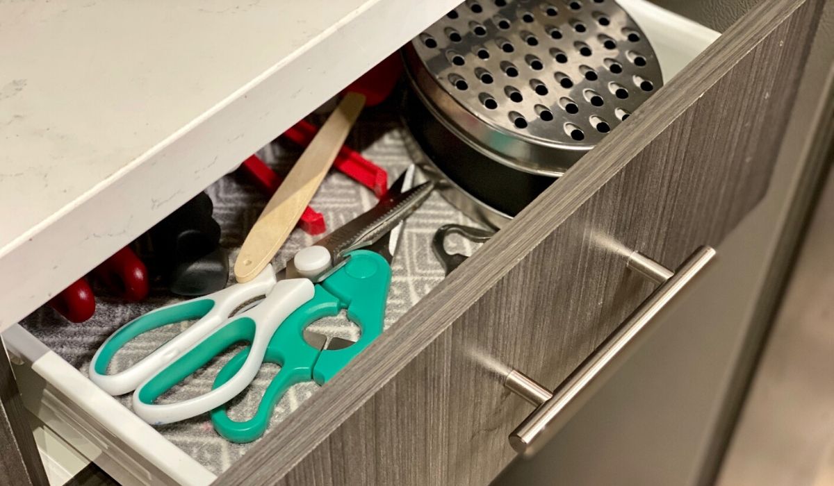 Amazon cheese grater in a kitchen drawer