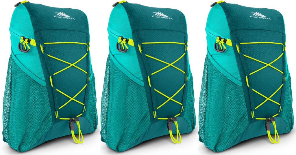 teal color High Sierra Pack-n-Go Sport Backpack