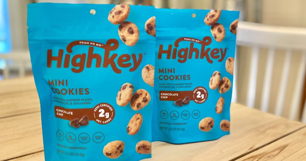 two bags of highkey cookies