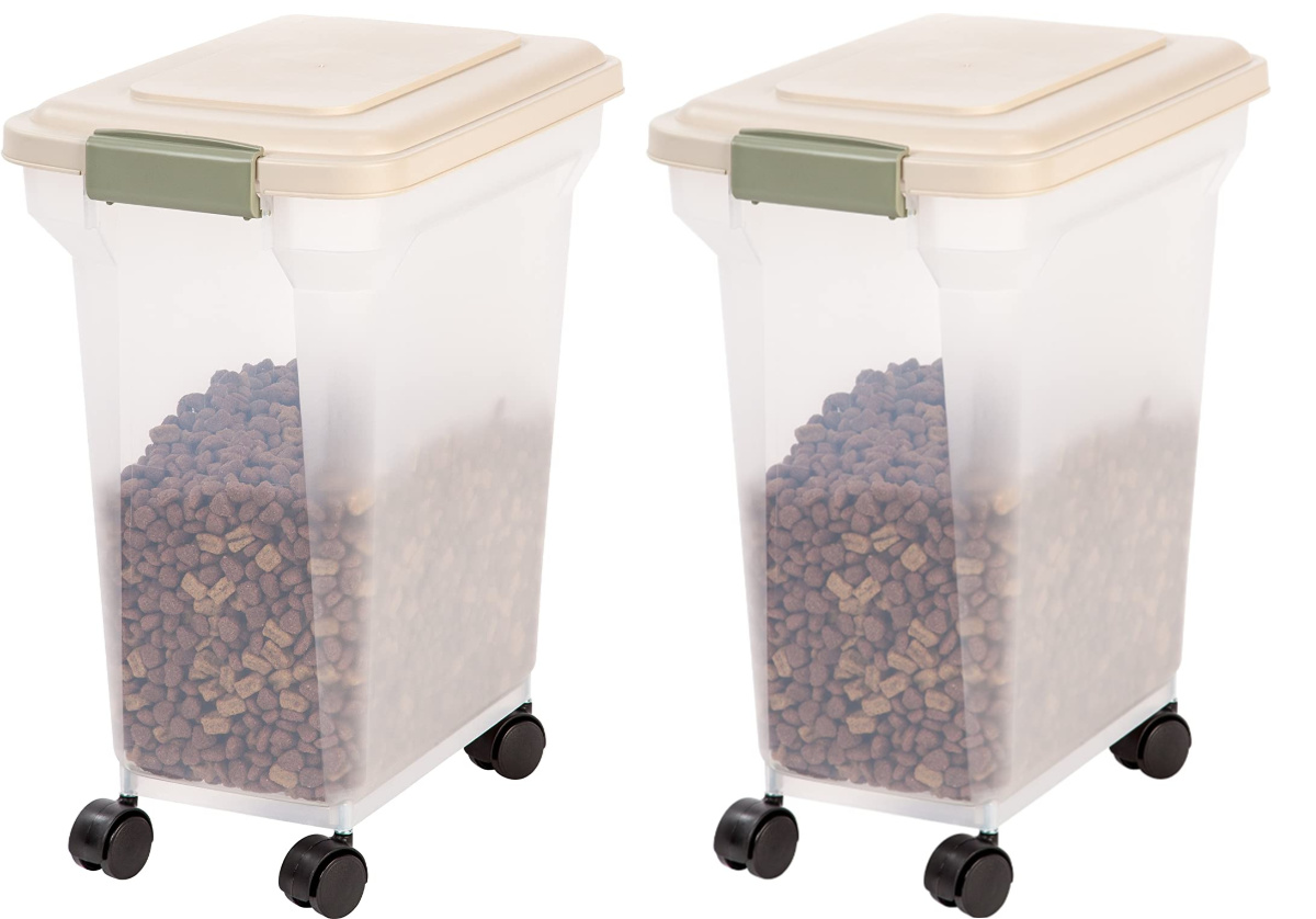 pet container filled with pet food
