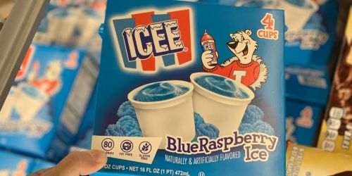 Icee Blue Raspberry Ice Cups 4-Count Only $1.29 at ALDI