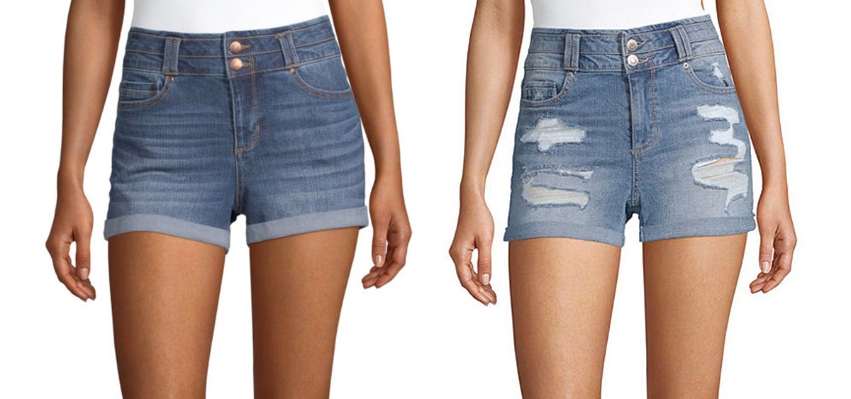high waisted shorts jcpenney
