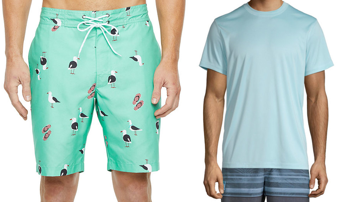 mens swim trunks jcpenney