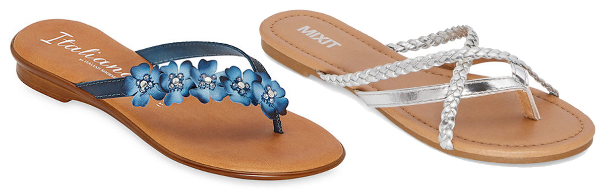 ladies sandals at jcpenney
