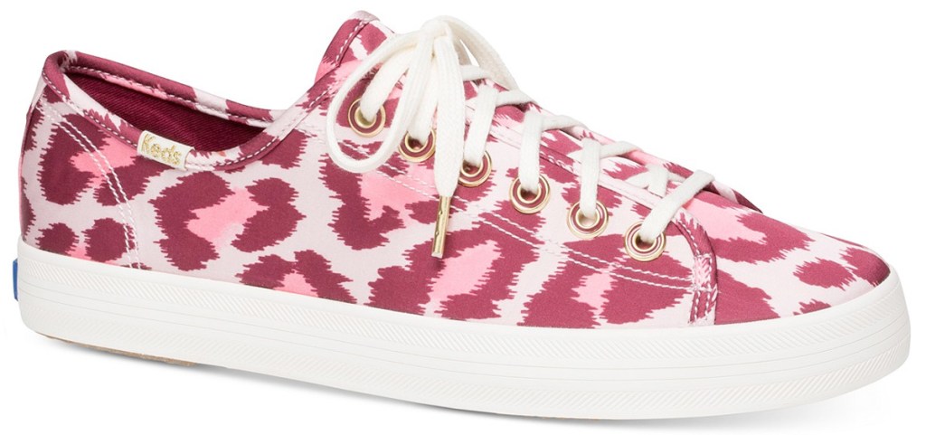 pink sneaker with pink leopard print