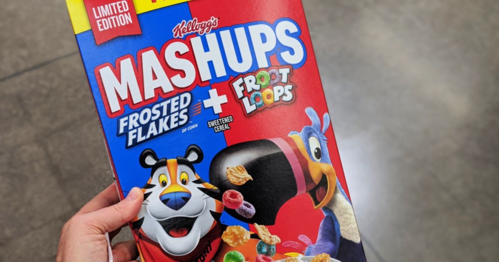 Kellogg's Mashups Cereal mixes Frosted Flakes and Froot Loops