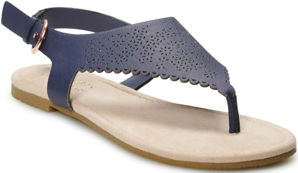 Women's sandal in navy blue