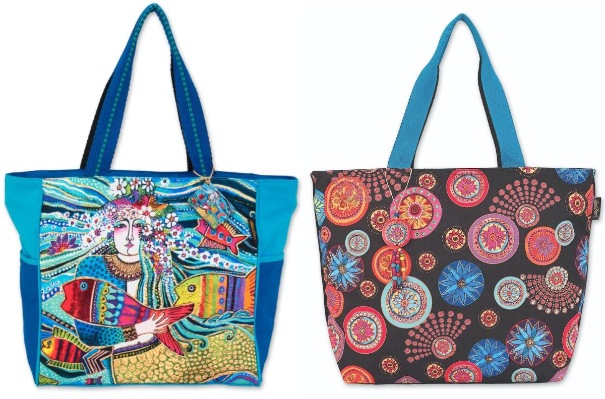 laurel burch large tote bag