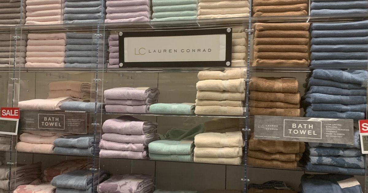 lc lauren conrad organic cotton bath towel