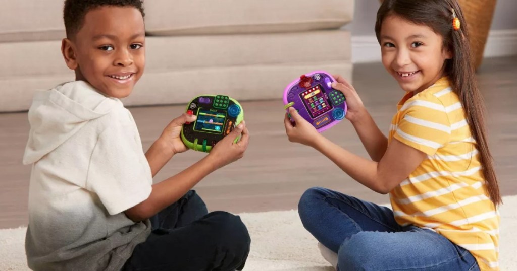 kids playing with LeapFrog RockIt Twists