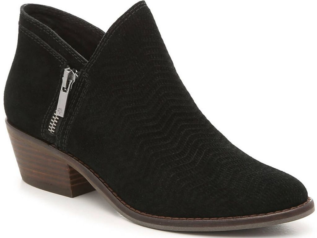 women's suede bootie