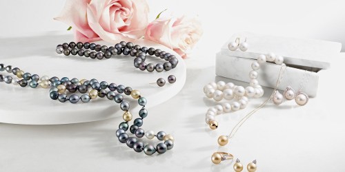 Cultured Freshwater Pearl Necklace & Earrings Set Just $29.99 Shipped on Macy’s (Regularly $150)