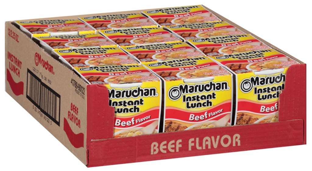 Maruchan Instant Lunch Cups of Noodles beef flavor
