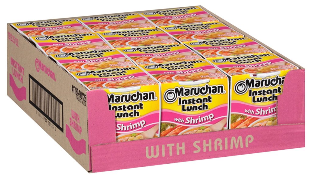 Maruchan Instant Lunch Cups of Noodles shrimp flavor