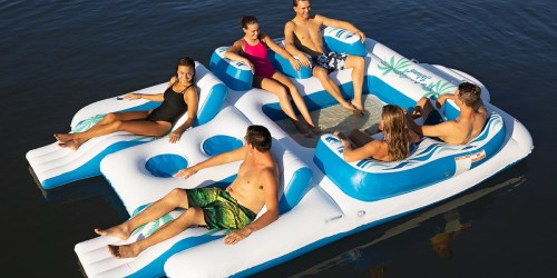 This Floating Island Holds 6 People AND Has 2 Coolers (Plus It’s on Sale at Sam’s Club!)