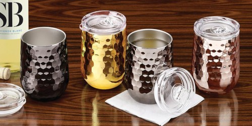 Stainless Steel Insulated Wine Tumblers 4-Pack Only $9.98 on Sam’sClub.com (Regularly $40)