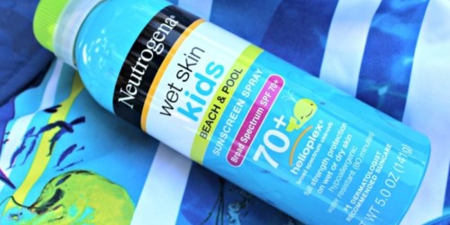 4 Neutrogena Wet Skin Kids Sunscreen Sprays Only $19.96 Shipped on Amazon | Just $4.99 Each
