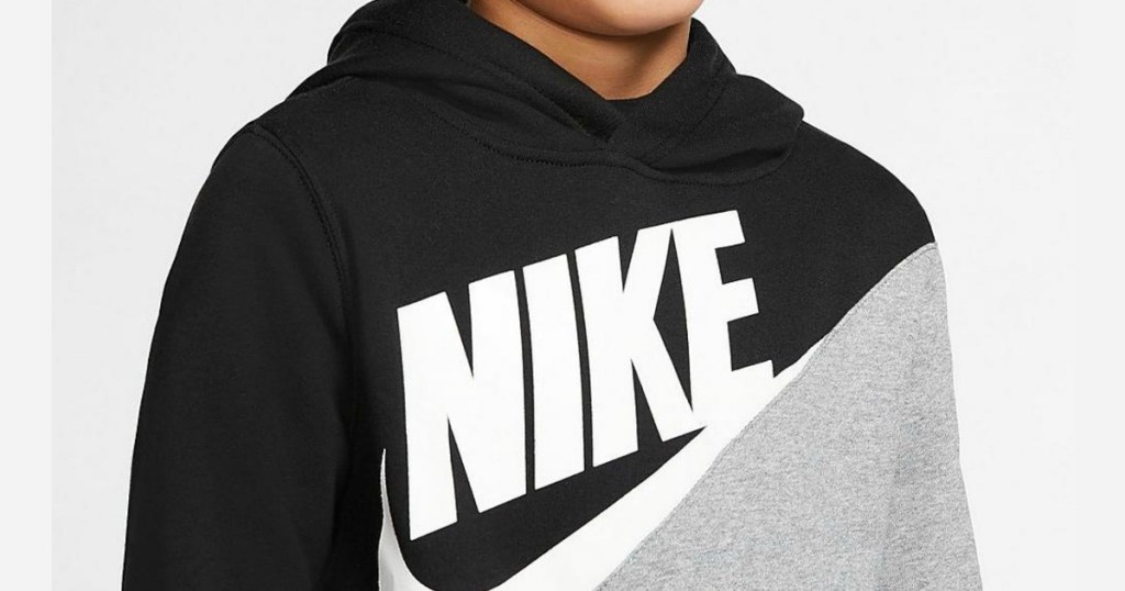Boy wearing Nike Hoodie
