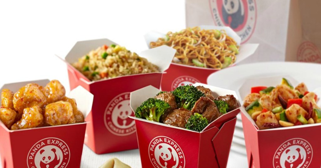 containers of Panda Express Food