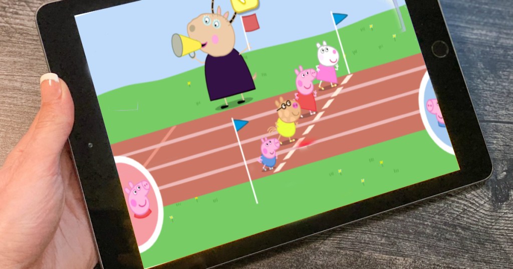 Peppa Pig Sports App on ipad