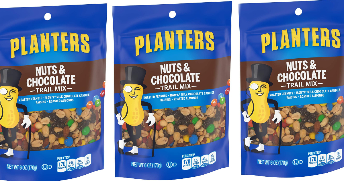 Planters Nuts & Chocolate Trail Mix Only $2.76 Shipped On Amazon