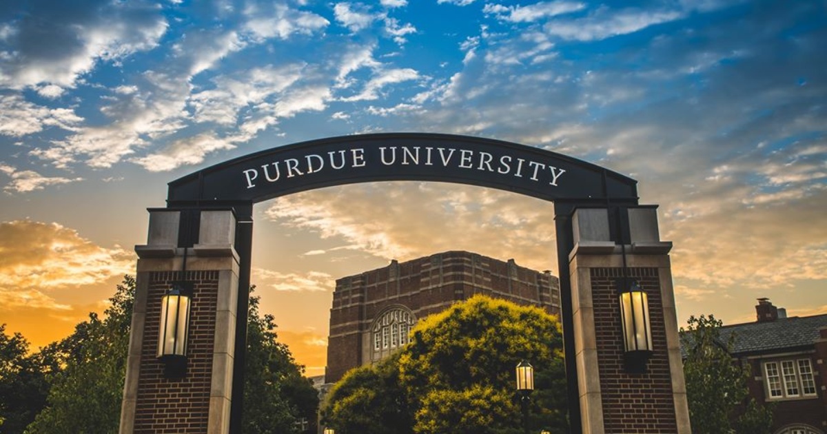 Purdue University arch