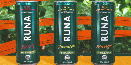 RUNA Clean Energy Drink 12-Packs Only $12 Shipped on Amazon | Organic & Vegan
