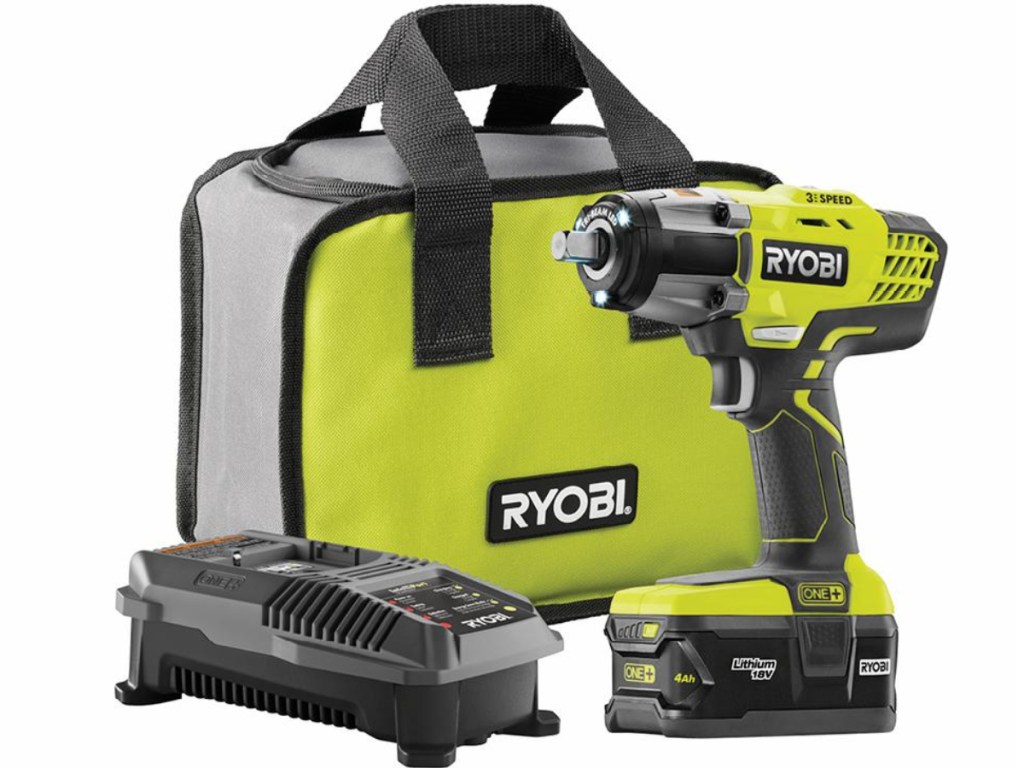 Ryobi wrench charger and bag