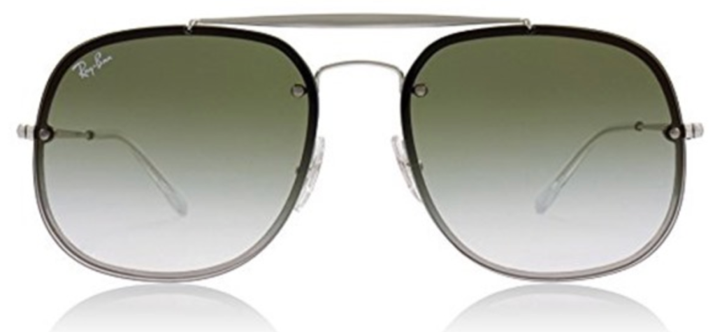 green and silver color Ray-Ban RB3583N Blaze General Aviator Sunglasses