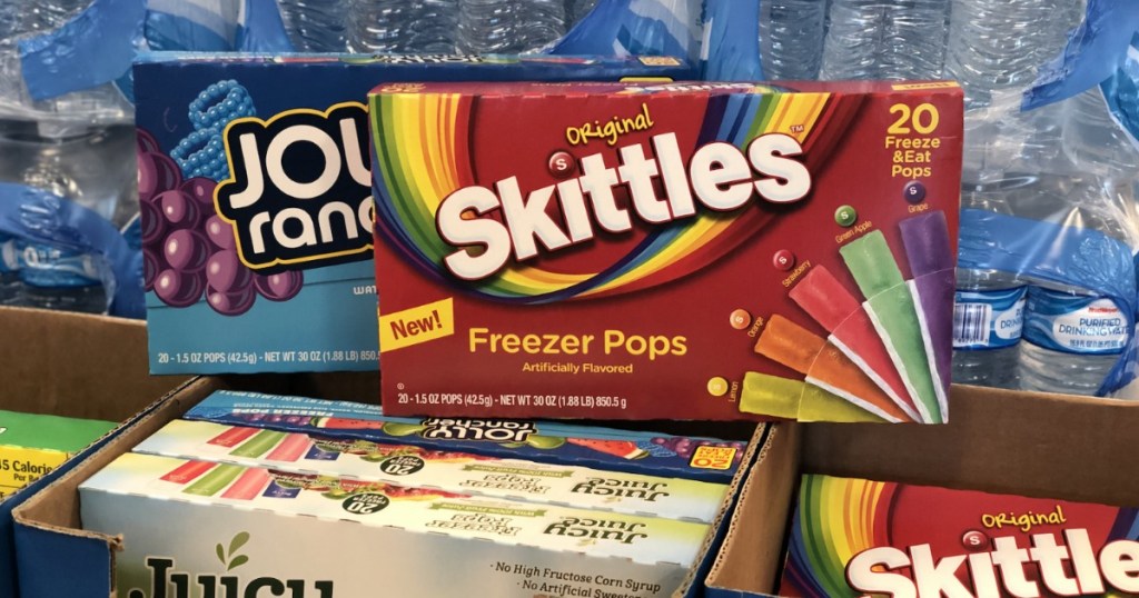 Skittles Freezer Pops on display at Kroger store