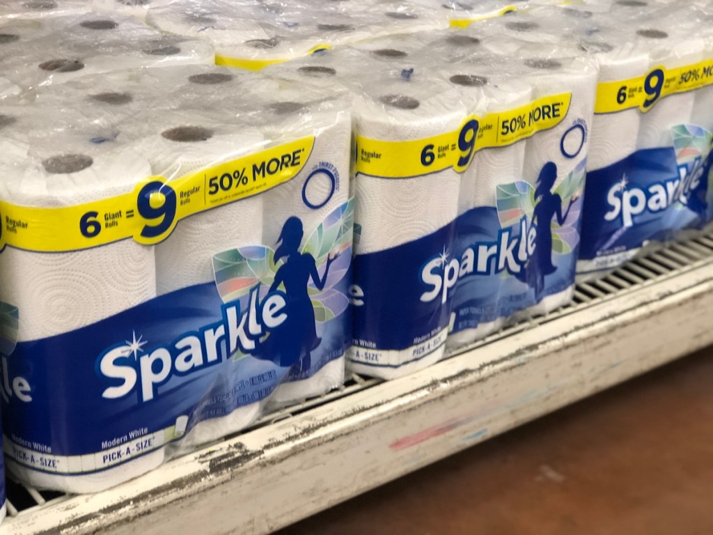 Sparkle Paper Towels at Walmart