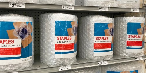 100-Feet of Bubble Wrap Just $9.99 Shipped on Staples.com (Regularly $19)