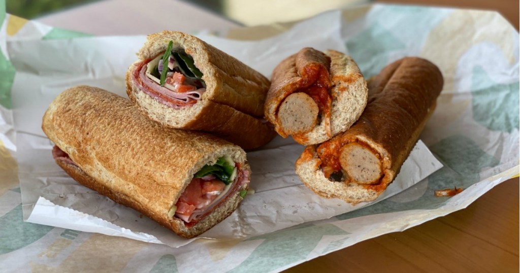 Subway Footlong Sandwiches