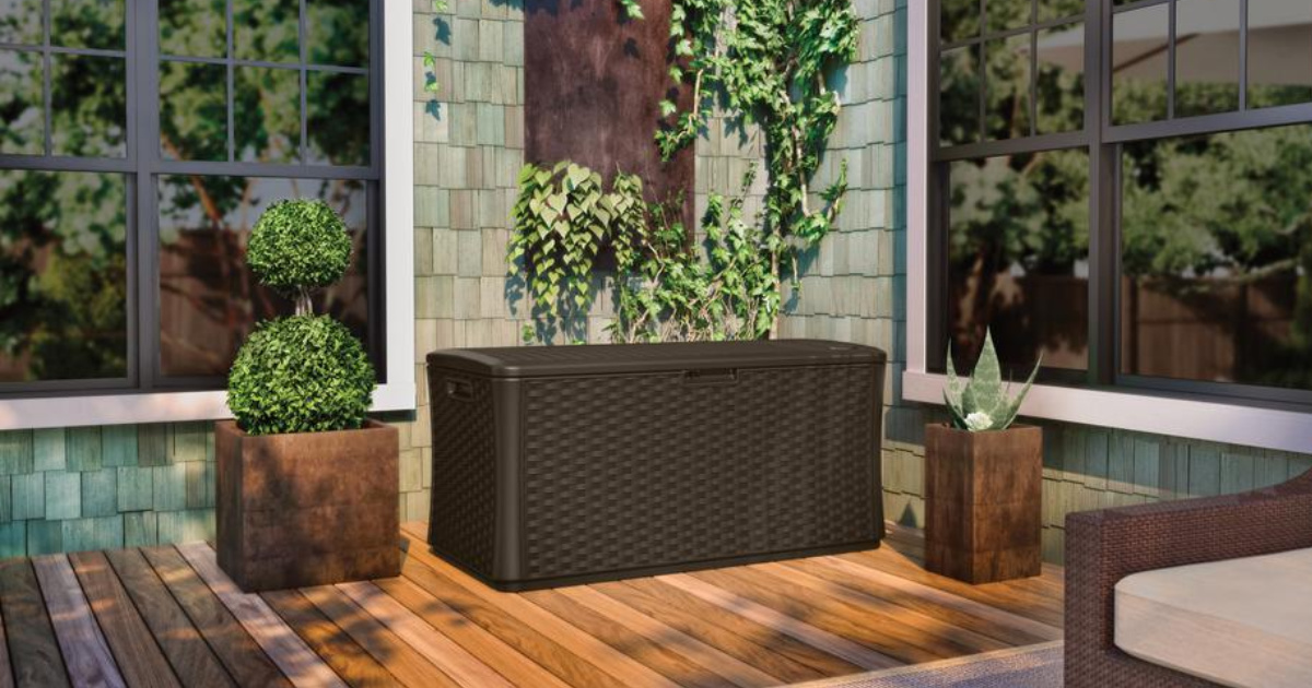 Suncast Resin Deck Box Only 99.99 on Ace Hardware