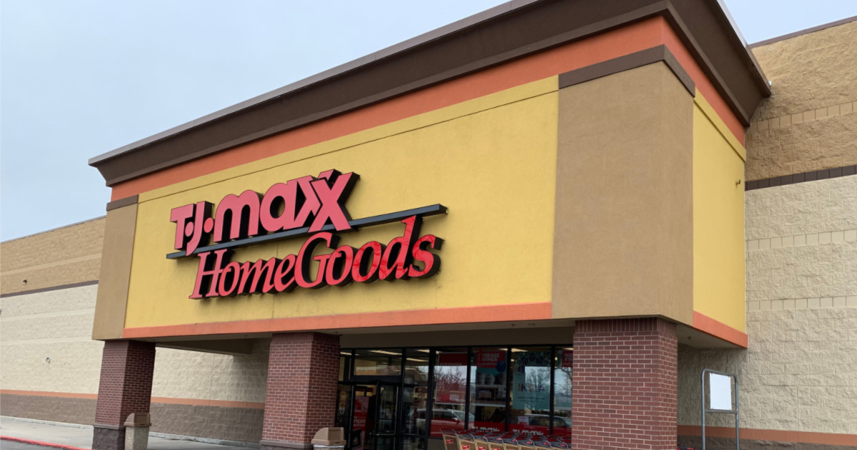 TJ Maxx and HomeGoods store front