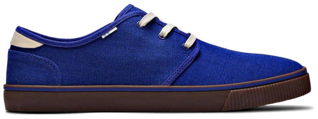 TOMS Men's Indigo Blue Heritage Carlo Canvas Sneakers