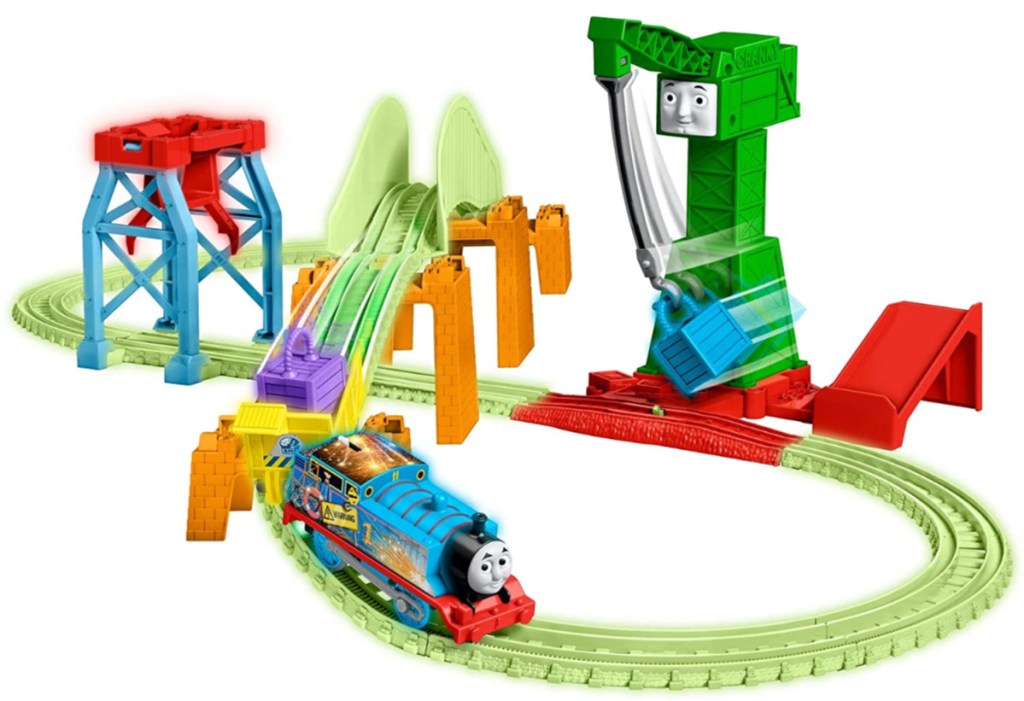 Thomas Train track with cranky and bridge