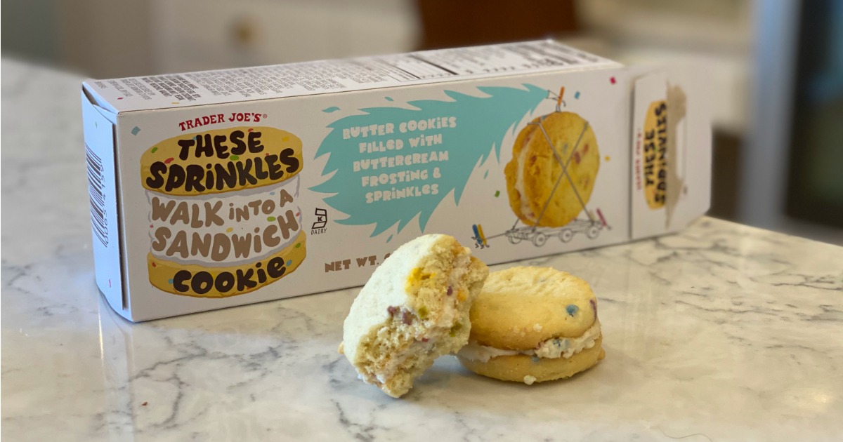 These Trader Joe's Sprinkles Sandwich Cookies Are Only 2.99 & Like