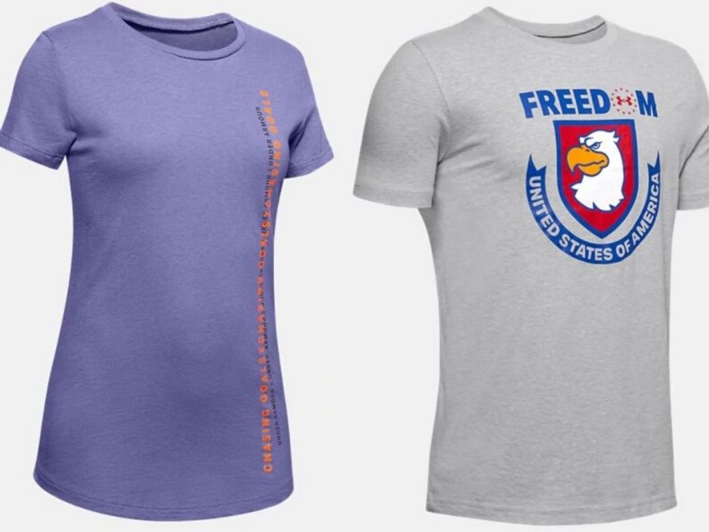 two under armour kids shirts