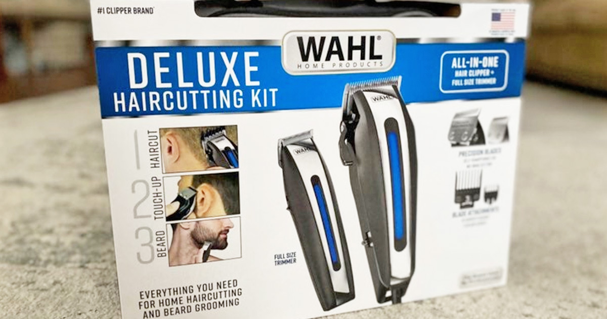 wahl deluxe hair clippers kit