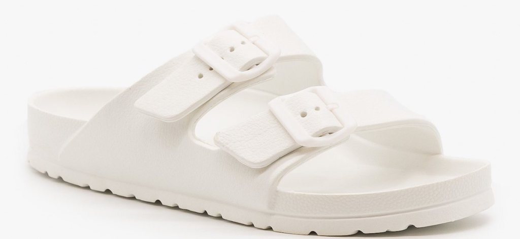 white pair of Qupid Lennie Sandals